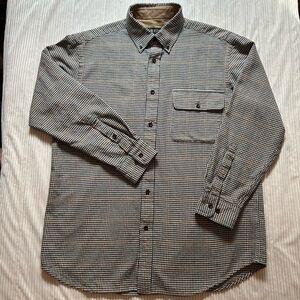 Orvis Spencer Houndstooth Button Down Shirt Men's Large Style# 183Z